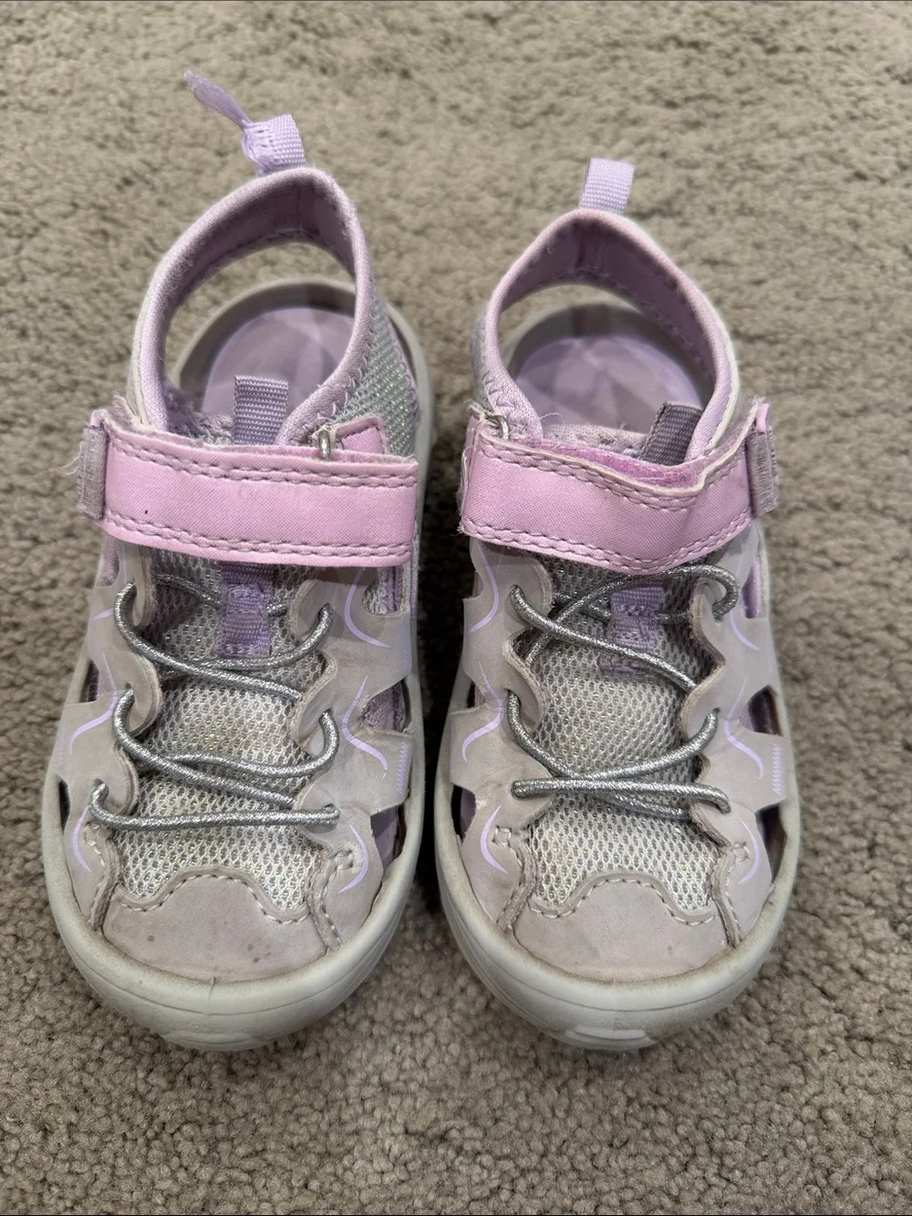 Silver and Lavender Shoes